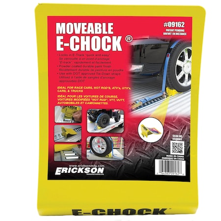 Erickson E-Track Wheel Chock for Automobiles 09162